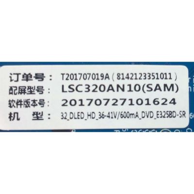 MAIN FUENTE ((COMBO)) SCEPTRE / 7.T3553BHC4210 / CV3553BH-C42 / T201707019A / PANEL CN320CN7250 / MODELO E32 - Imagen 3